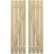 Ekena Millwork Americraft 4-Board (2 Batten) Wood Spaced Board-n-Batten Shutters w/ Z-Bar, ARW102SB415X77NTH, PR ARW102SB415X77NTH - alternate 1